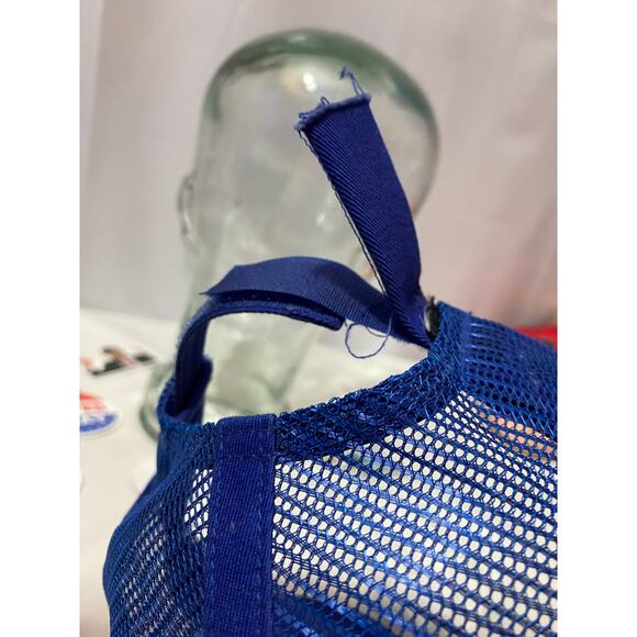 Ford Oval Vintage Patch Hat Blue Trucker Retro Mesh snapback - Picture 4 of 8